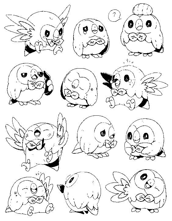 Happy Rowlet Image For Kids