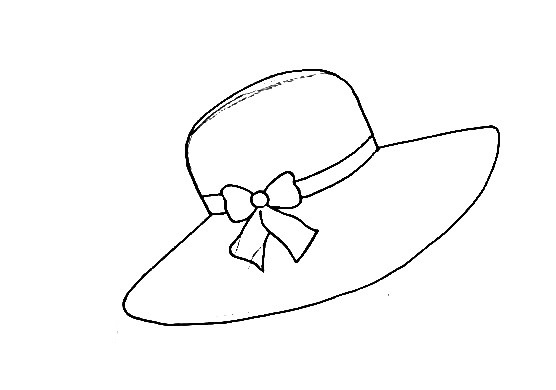 6 Simple Steps Creating A Hat Drawing - How To Draw A Hat