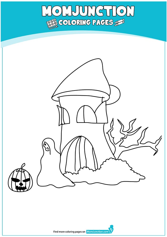 Haunted House Painting For Kids