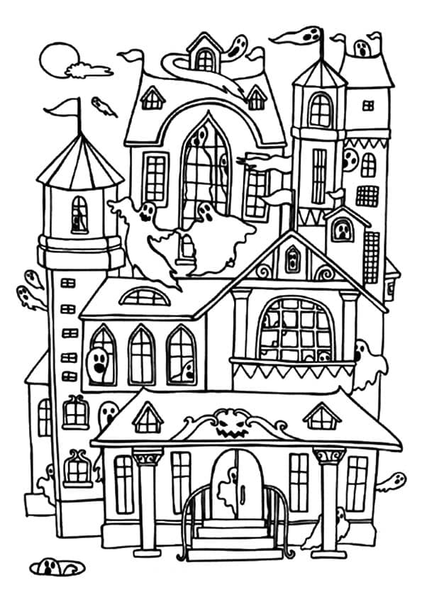 Haunted House Printable For Children