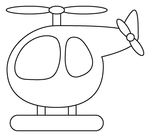 Helicopter Emoji For Children