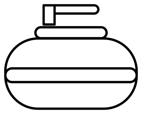 Image Curling Stone Emoji Coloring Page