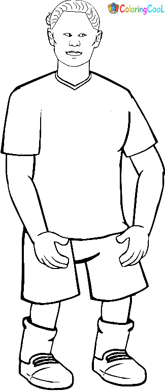 Image Of Erling Haaland Coloring Page