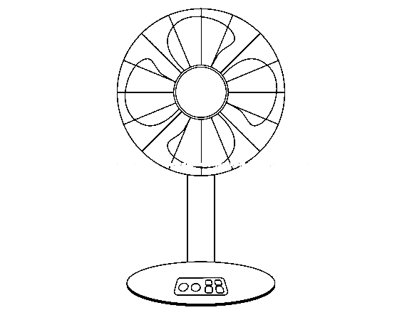 Image Of Fan Cute Coloring Page