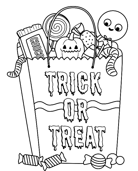 Image Of Halloween Coloring Page