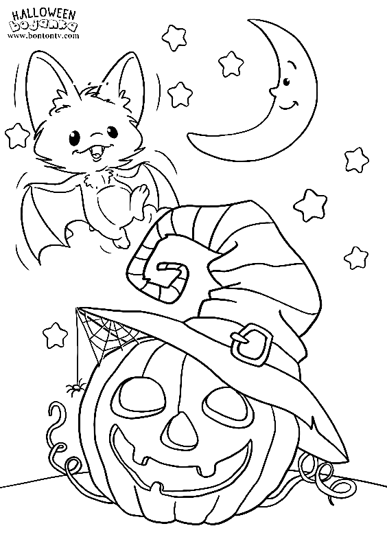 Image Of Halloween Great Coloring Page