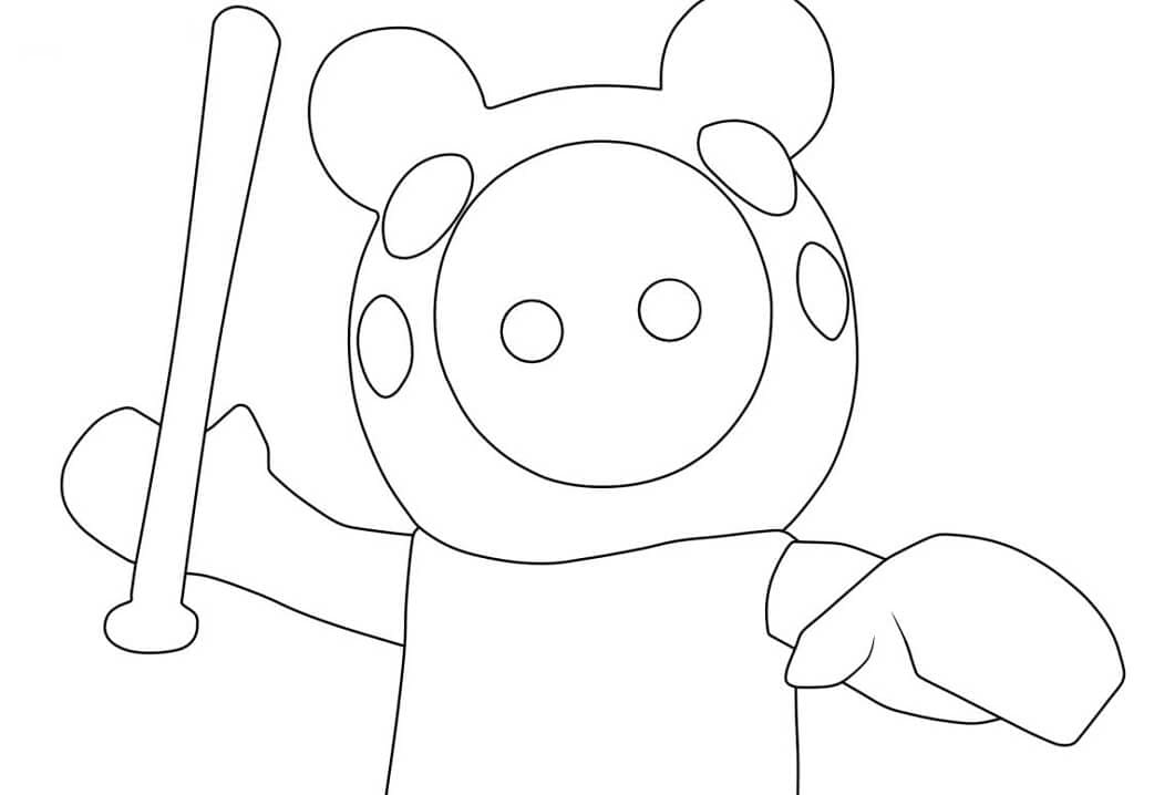 Image Of Piggy Roblox Cute Coloring Page