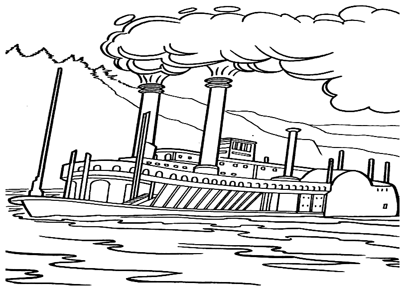 Image Of Titanic Cute Coloring Page