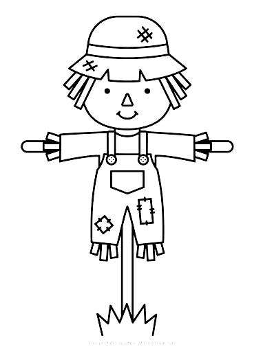 Image Scarecrow Drawing For Children