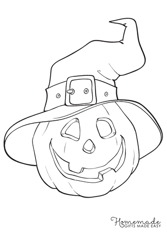 Jack O’lantern With Witches Hat for Preschoolers