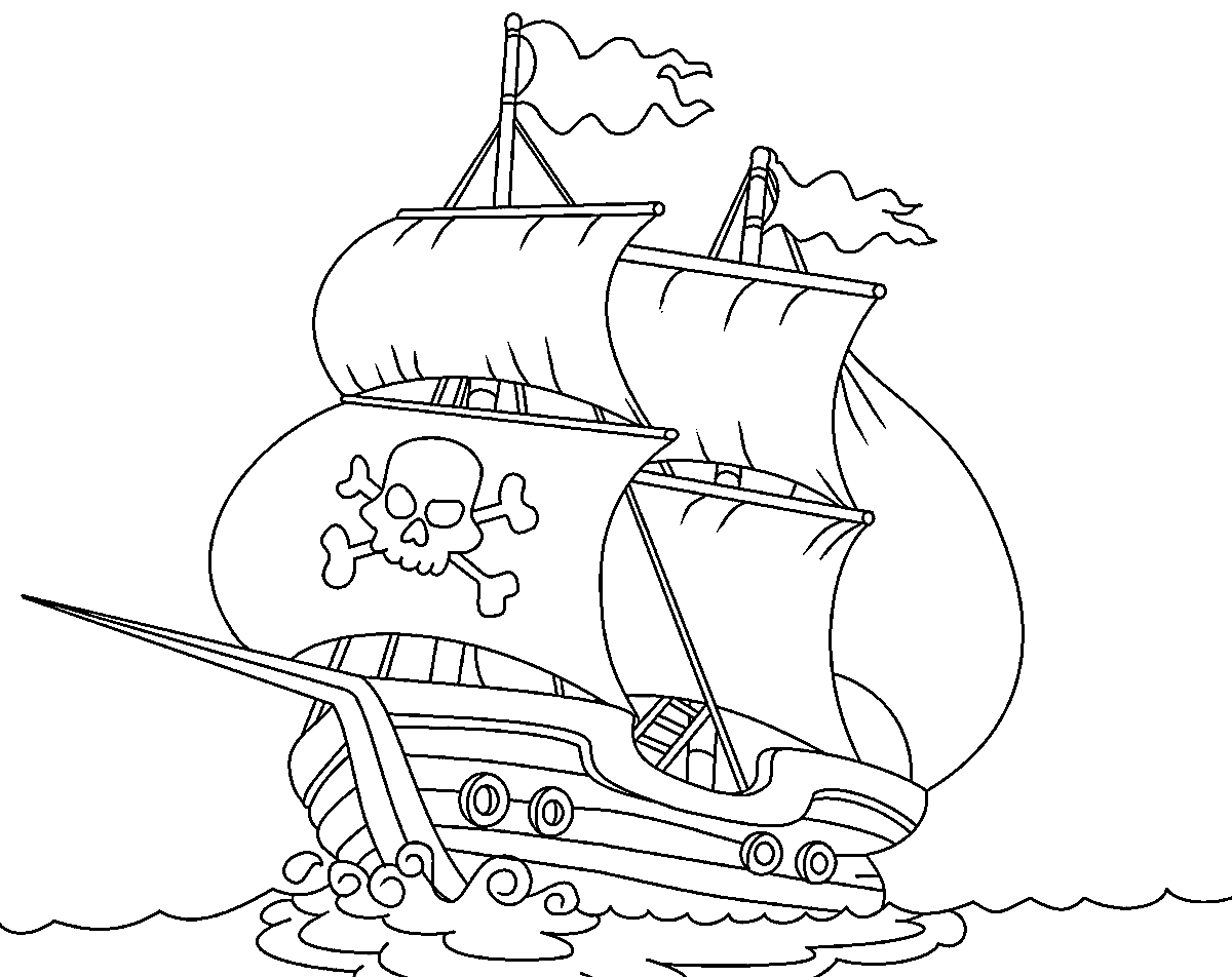 Jack Sparrow Image For Kids Coloring Page