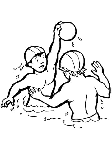 Kids Playing Water Polo