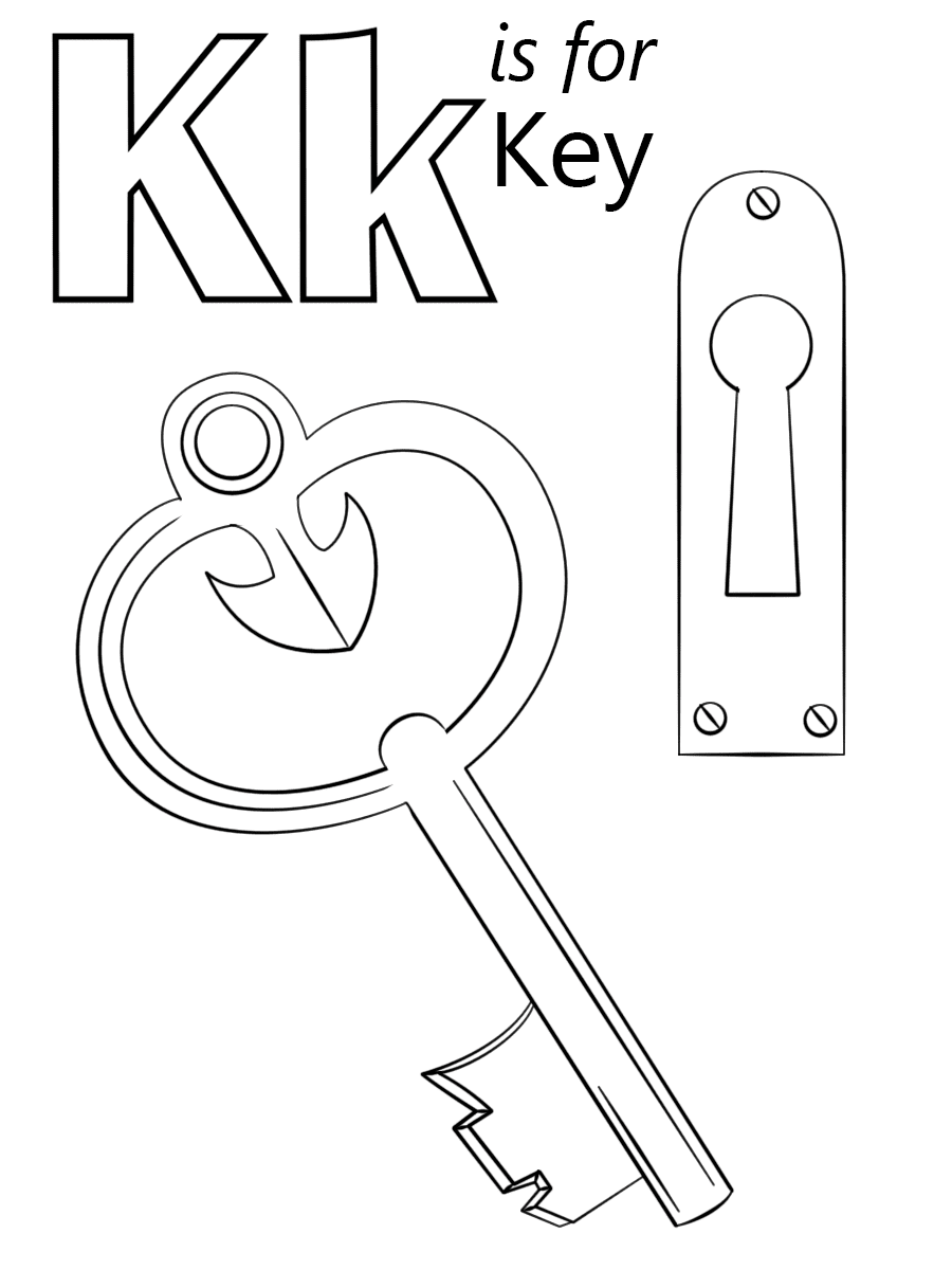 Letter K Is For Key Image For Kids