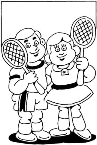 Little Tennis Players