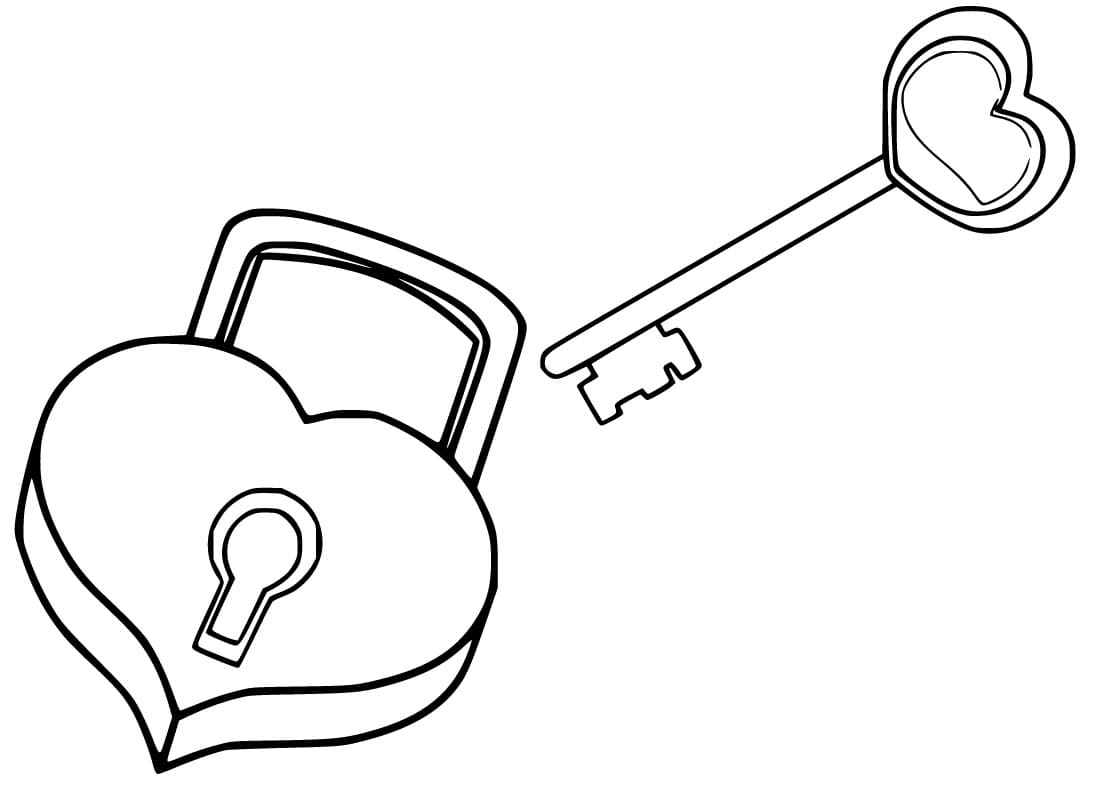 Lock And Key Printable