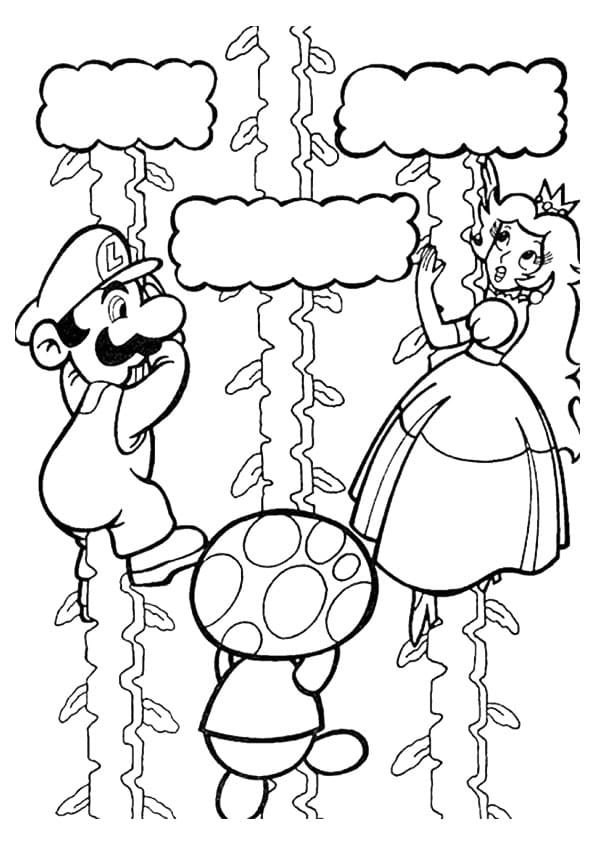 Mario And Princess Peach Cute