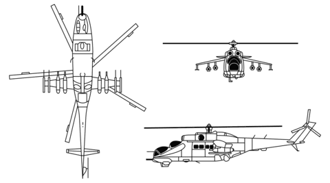 Mil Mi24 Hind Helicopter Image For Kids
