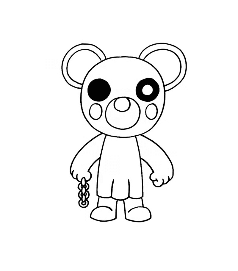 Mousy Piggy Roblox Coloring Page