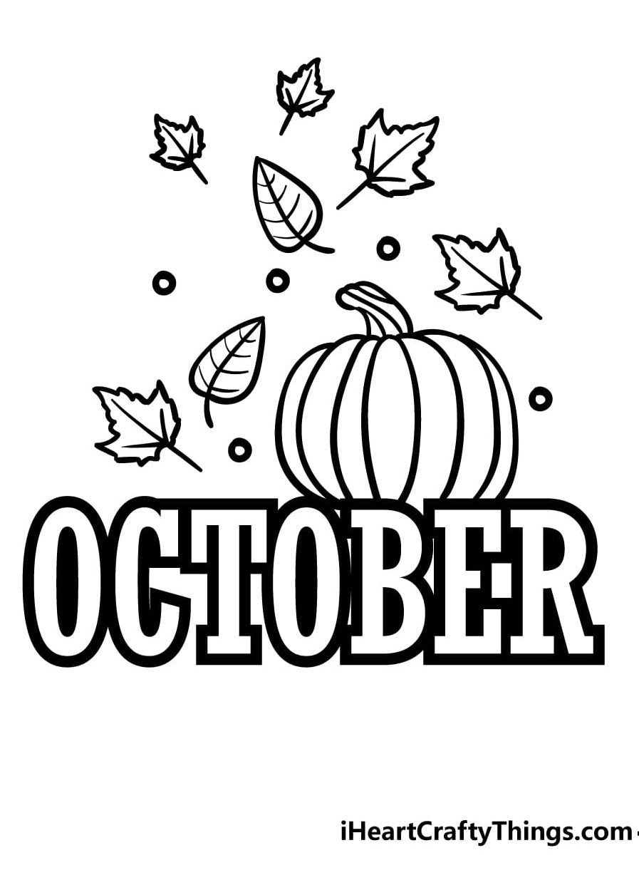 October Picture For Children