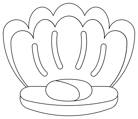 Oyster Image Coloring Page