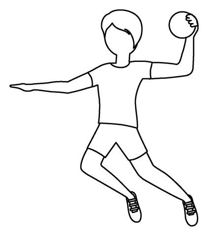 Person Playing Handball Emoji For Children