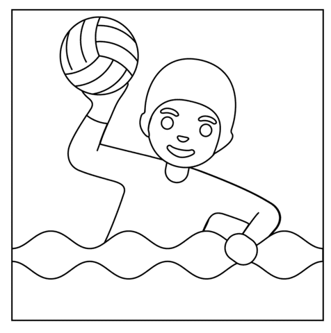 Person Playing Water Polo Emoji Image