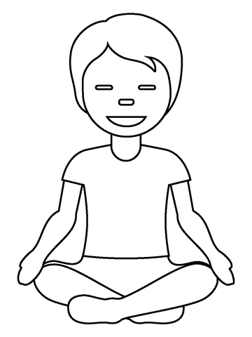 Person In Lotus Position Emoji Picture