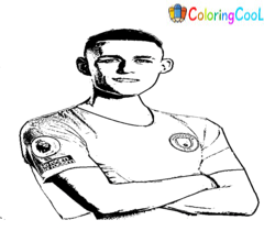 Phil Foden Coloring Pages