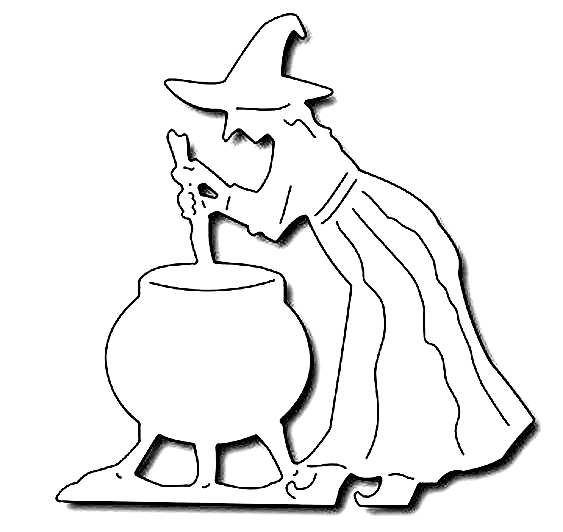 Picture Of Cauldron Sweet Coloring Page