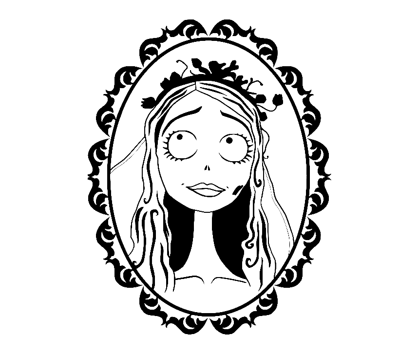 Picture Of Corpse Bride Sweet Coloring Page