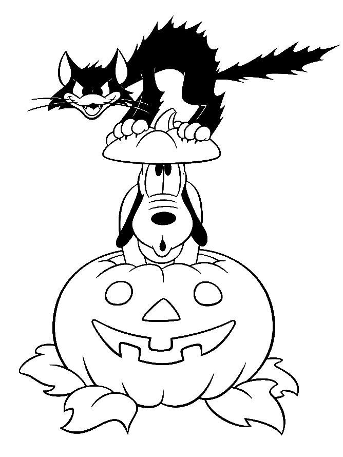 Picture Of Halloween Cute Coloring Page