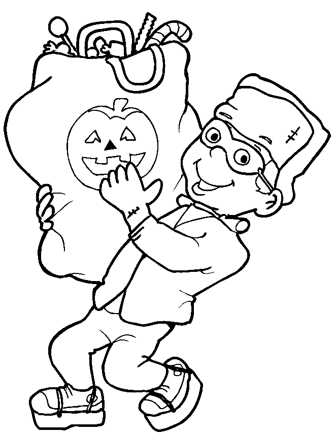 Picture Of Halloween Disney Coloring Page