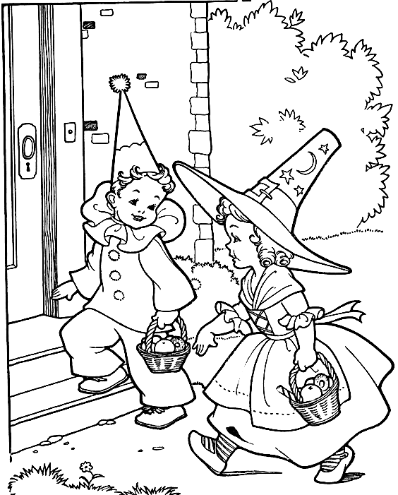 Picture Of Halloween Sweet Coloring Page