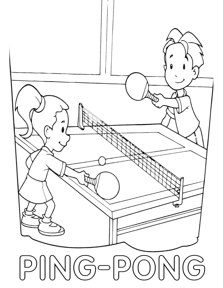 Ping Pong Game Image For Children