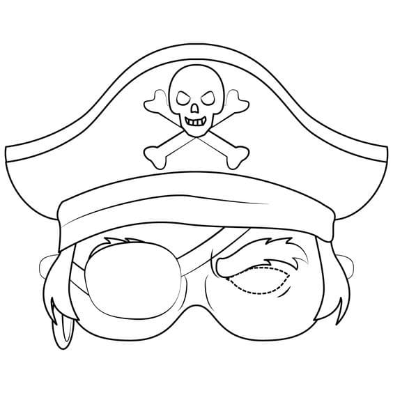 Pirate Mask Printable For Kids