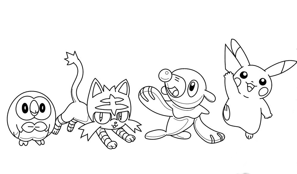 Pokemon For Kids Image Coloring Page