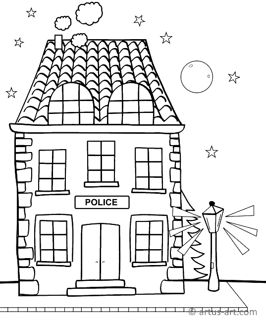 Police Station Image For Children Cute