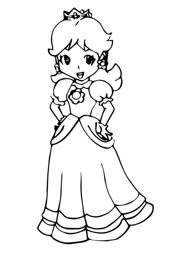 Princess Daisy Sketch For Children