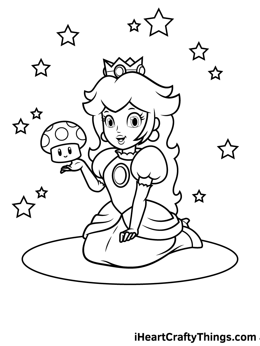 Princess Peach With Mushroom