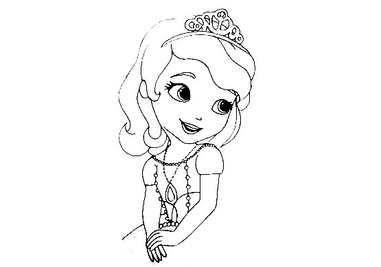 Princess Sofia Drawing Step 10