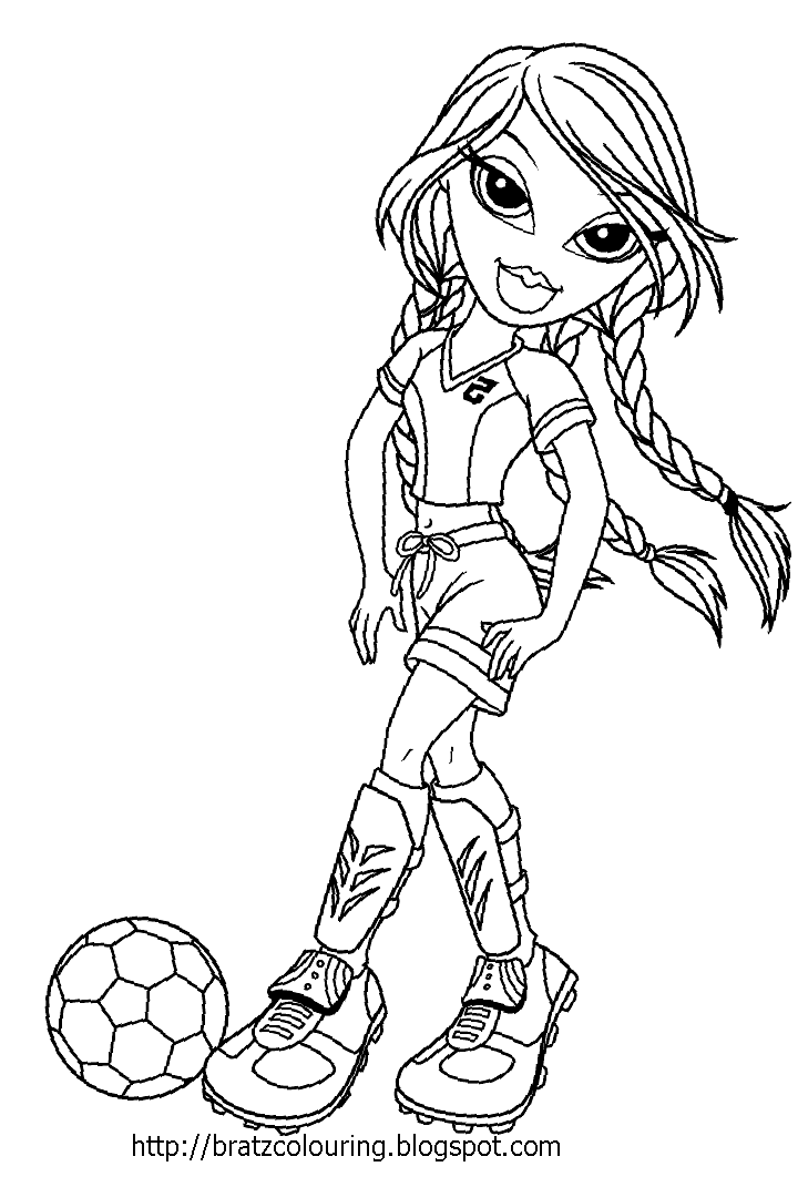 Printable Cheerleading For Children Coloring Page