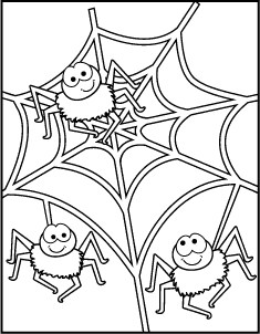 Printable Halloween Spider Picture