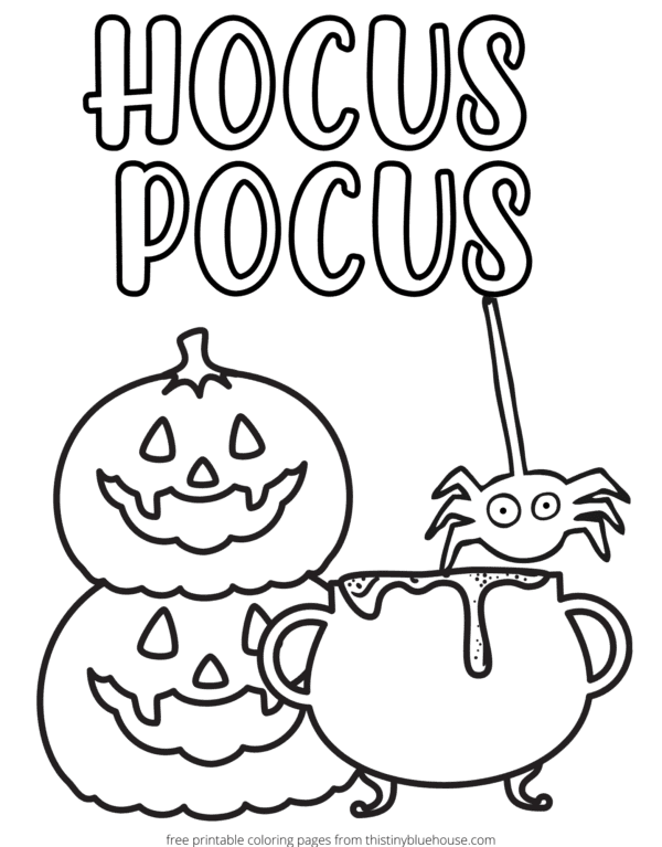 Printable Non Scary Halloween For Kids Coloring Page
