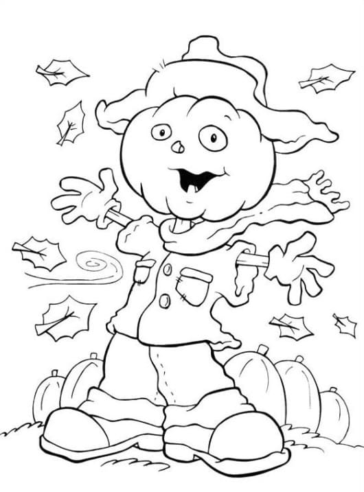 Pretty Scarecrow For Children