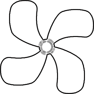 Propeller Of Fan Coloring Page