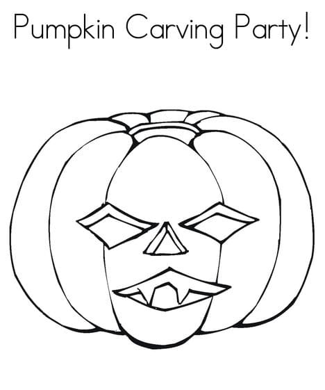 Pumpkin Carving Party Image For Kids