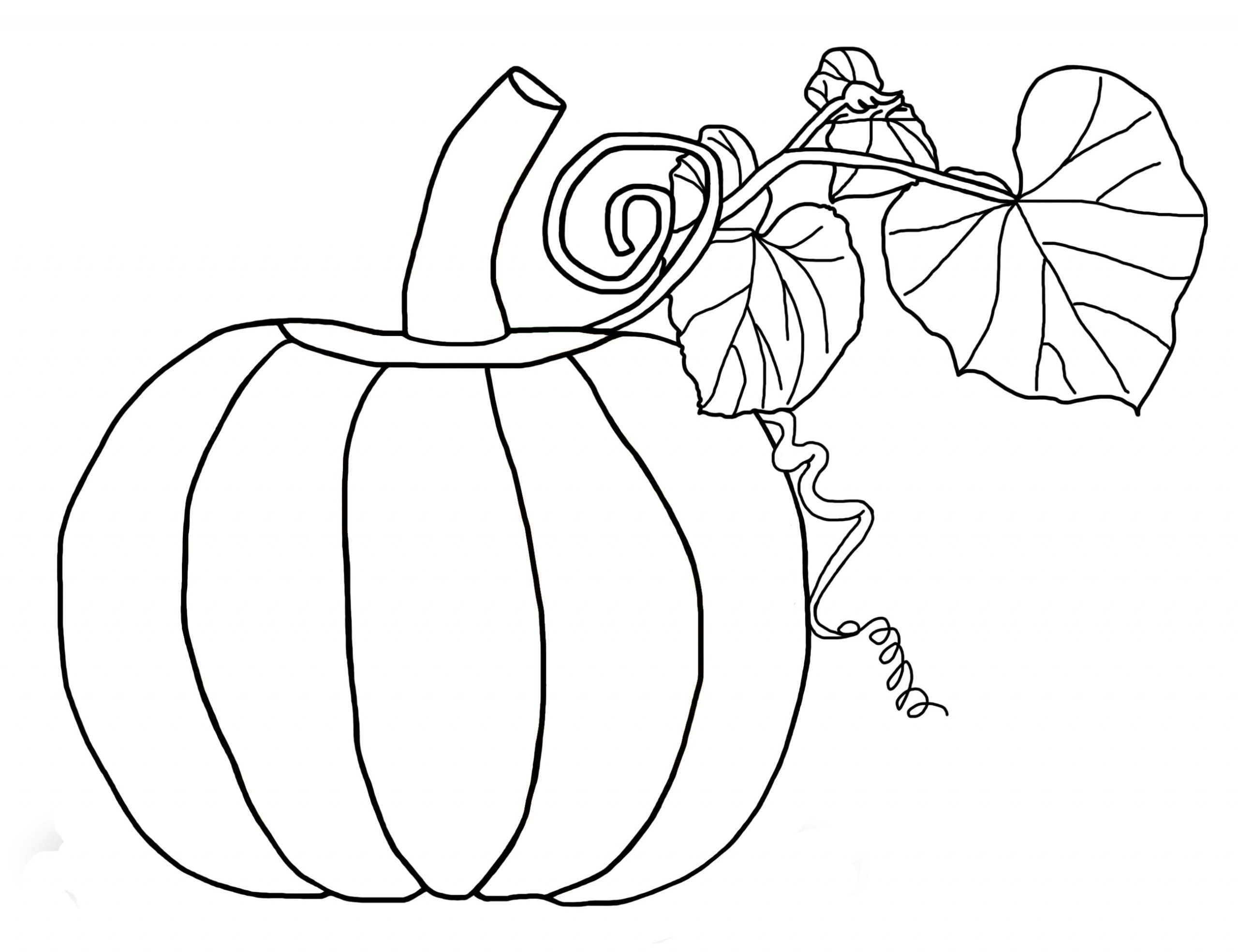 Pumpkin Printable Image For Kids