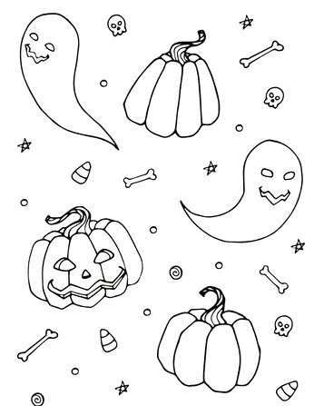 Pumpkins and Ghosts