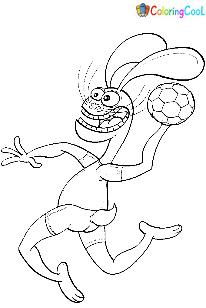 Rabbit Plays Handball Image