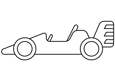 Racing Car Emoji Image For Children